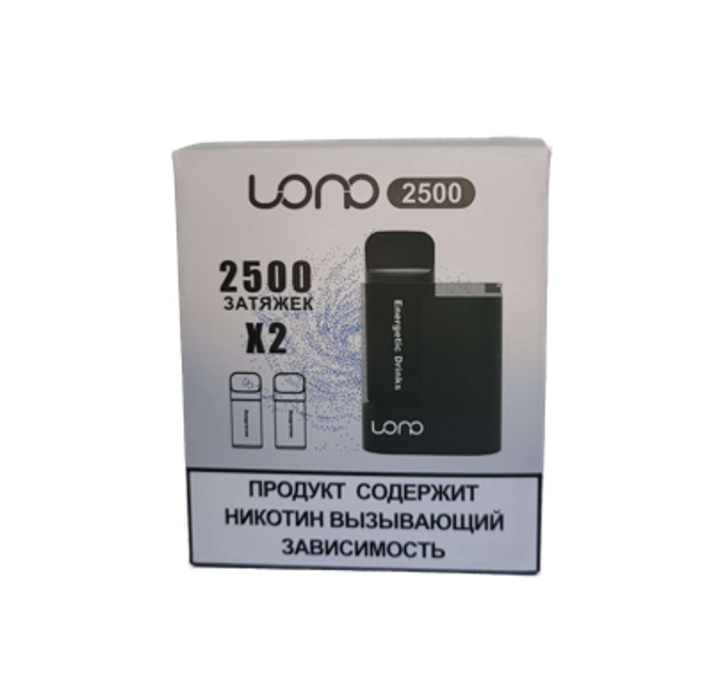 LONO 2500C 650мАч с 2 картриджами Энергетик купить в Москве с доставкой по России