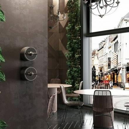 Переключатель / выключатель одноклавишный Vintage (мокко матовый/хром)