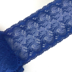 Кружево эластичное синие 19 см