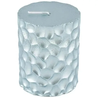Свеча Deco Christmas "Iceberg" 80*65 мм голубая