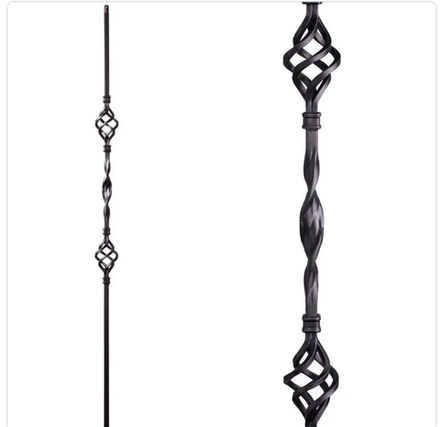 Балясина с двойной корзиной и лентой