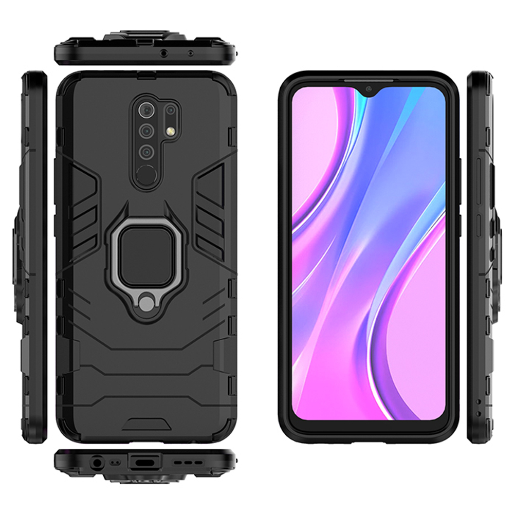 Противоударный чехол с кольцом Panther Case для Xiaomi Redmi 9