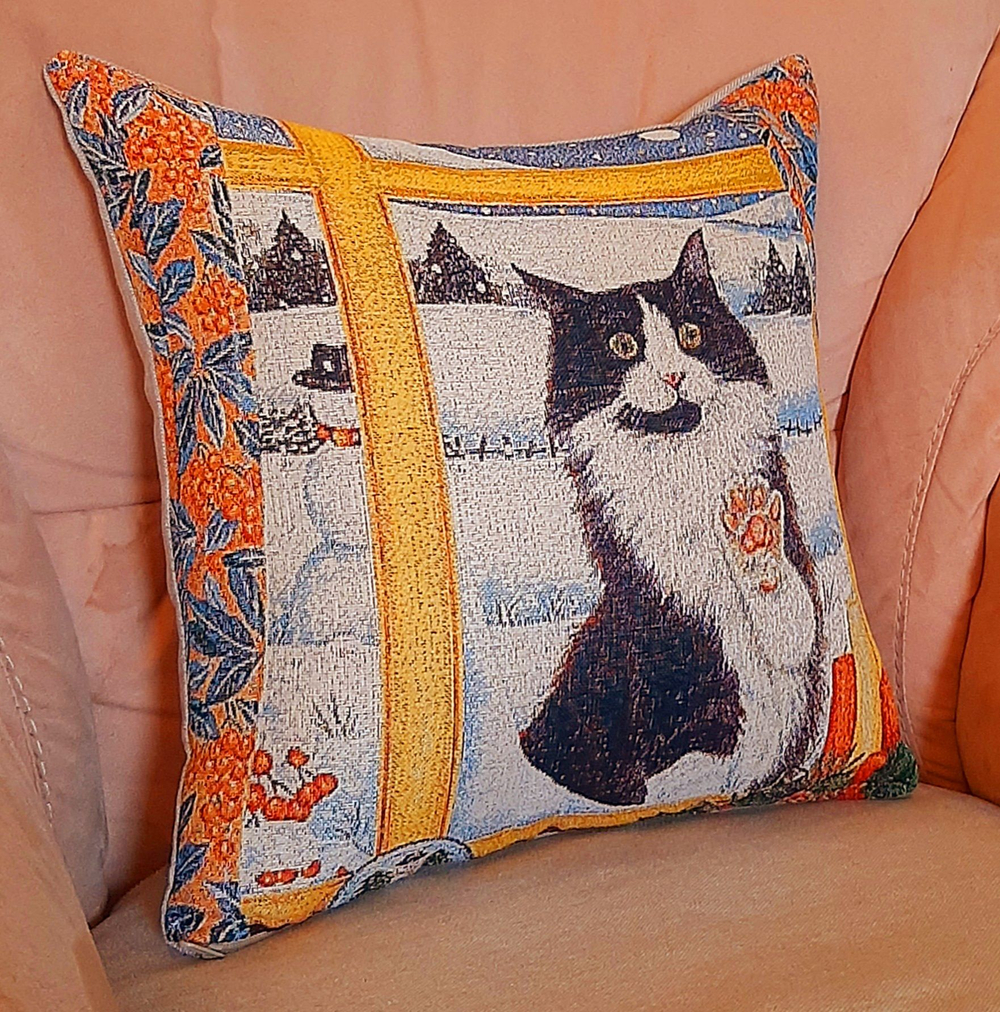 Декоративный гобеленовый чехол для интерьерной подушки Впустите 38*38