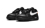 Baby OFF-WHITE x Nike Air Force 1 fashion sports low-top sneakers black and white