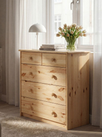 Комод 75х35х80 Хаба, с ящиками для одежды, деревянный, напольный, прикроватный, массив сосны, Dipriz