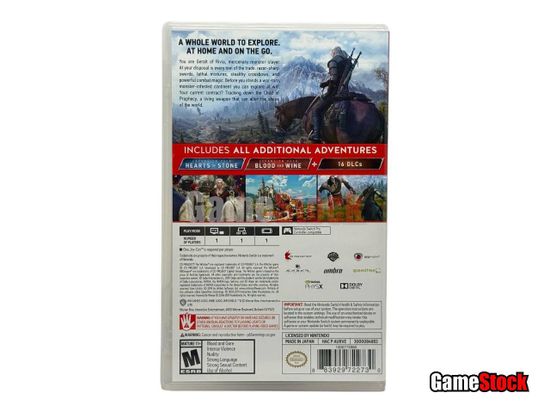 The Witcher 3: Wild Hunt Complete Edition/ Ведьмак 3: Дикая охота (Nintendo Switch, Полностью на русском языке, Б/У)