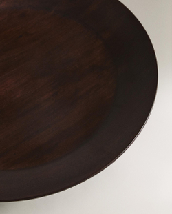 Zara Home сервировочное блюдо из дерева, цвет коричневый, 38 см