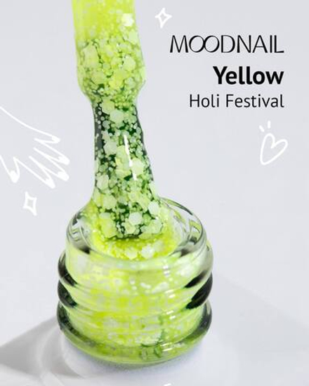 Гель-лак MOODNAIL Holi Festival Yellow, 10г