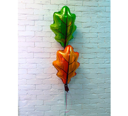 Фонтан из 2х дубовых листьев