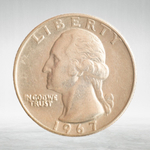 USA, ¼ Dollar, 1967 - Washington Quarter, XF
