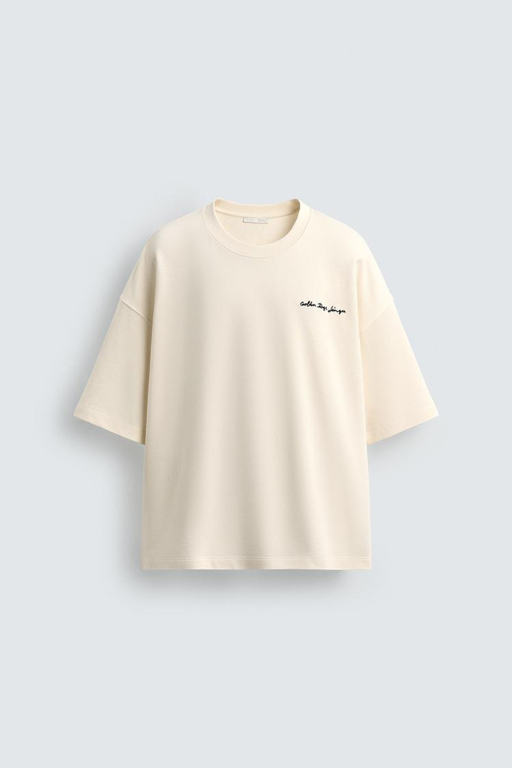 ZARA ТОЛСТОВКА С НАШИВКОЙ HAMACAS, ЖЕЛТОВАТО-БЕЛЫЙ