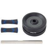 Ролик для пресса широкий RL-106, черный/темно-синий