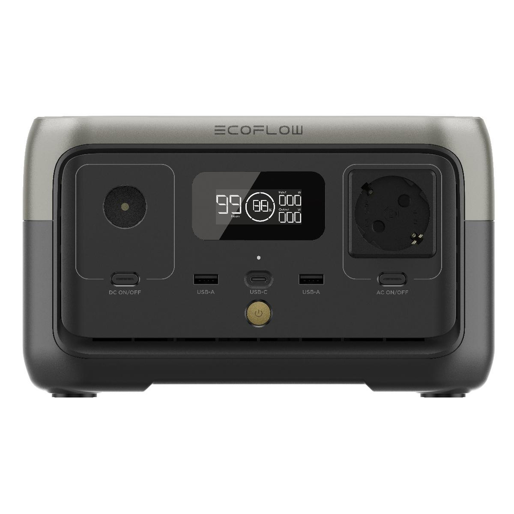 Портативная зарядная станция EcoFlow RIVER 2, 300 Вт