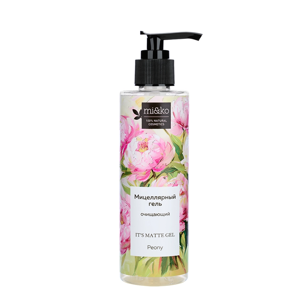 Гель очищающий мицеллярный / It`s matte gel Peony 200 мл