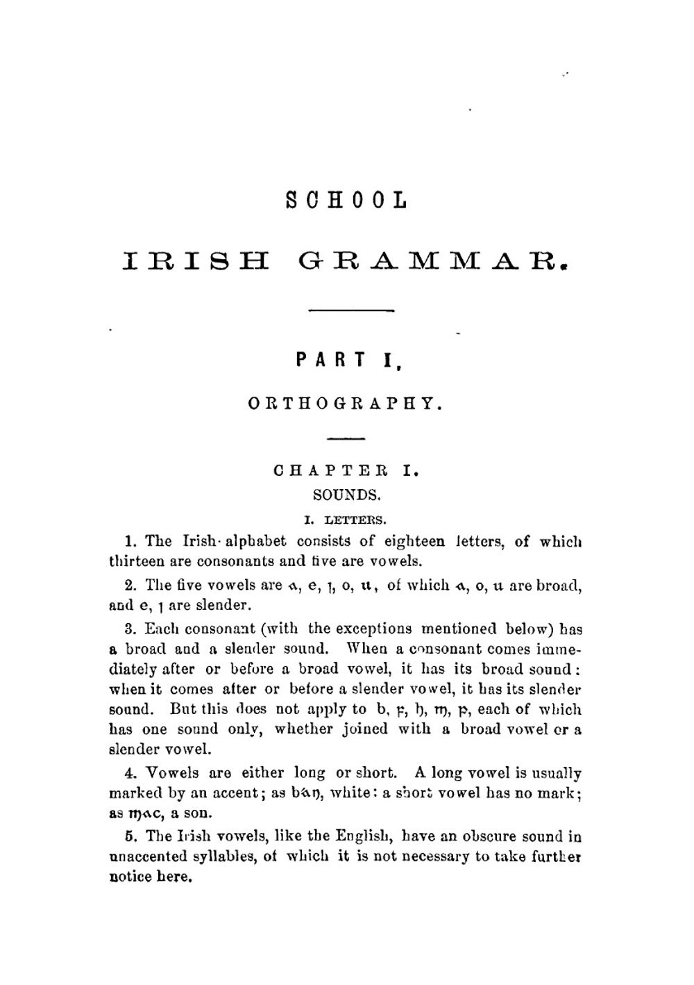 A grammar of the Irish language for the use of schools | P.W. Joyce