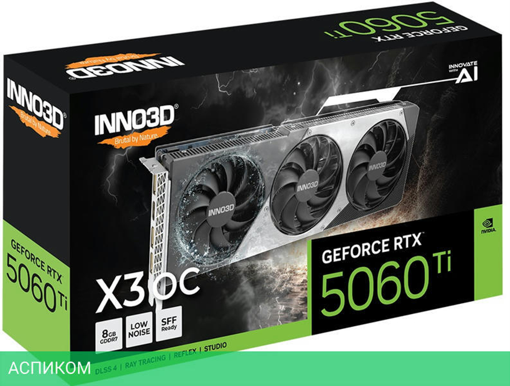 Видеокарта Inno3D RTX 5060 Ti X3 OC 8Gb D7 (N506T3-08D7X-193075L)