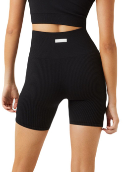 Женские Шорты теннисные Björn Borg Studio Seamless Rib Shorts - black beauty