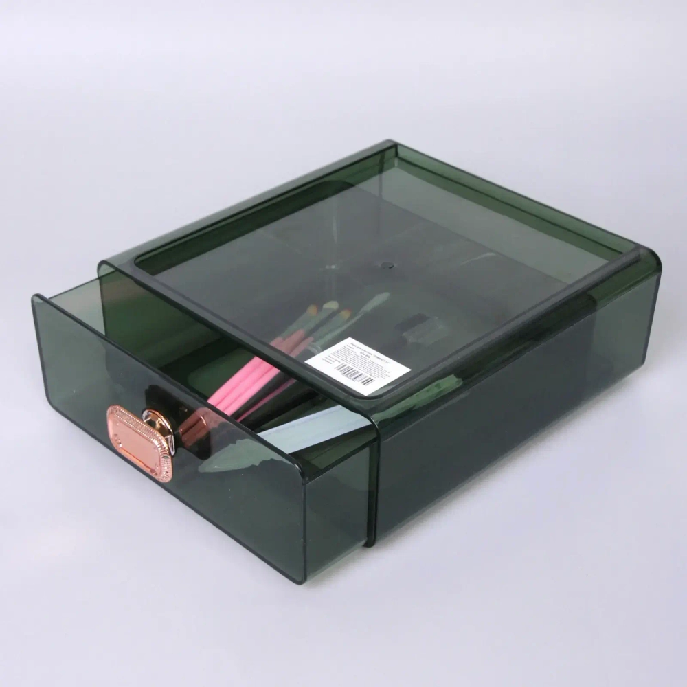 Органайзер выдвижной для хранения «ЛАМИНГТОН», цвет бирюзово-зелёный, 21*20*8см