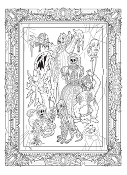 Hachette/ раскраска по номерам/ DARK ART