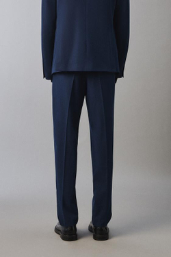 ZARA КОСТЮМНЫЕ БРЮКИ COMFORT, ЧЕРНИЛЬНО-СИНИЙ