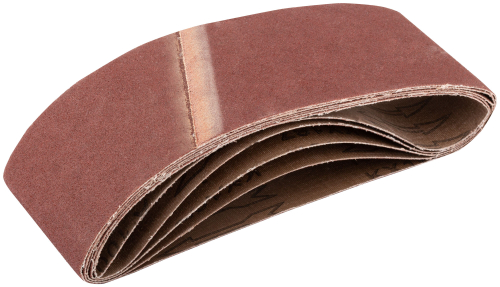 Ленты шлифовальные бесконечные, водостойкие, на тканевой основе, 5 шт., 75х457 мм Р 100 39685