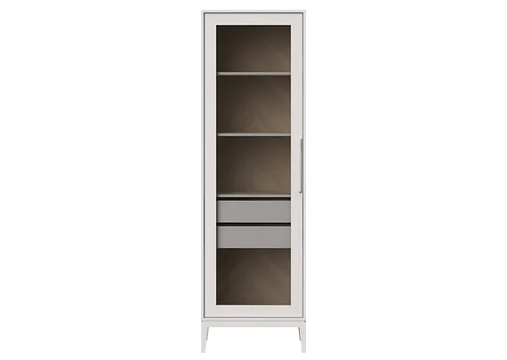 Витрина Fjord 2 ящика, 202х62 см (белый)