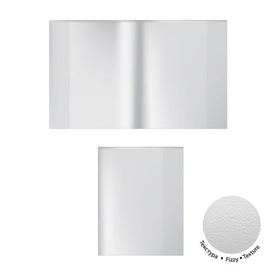 Набор обложек ПП 10 шт, 212 х 347 мм, 50 мкм, ErichKrause Fizzy Clear , для тетрадей и дневников, фиксированная, с тиснением