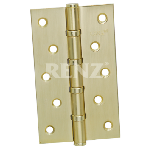 [ТОВАРА НЕТ В НАЛИЧИИ] Петля врезная Ренц 125х75х2,5 - 4BB FH SB, цвет латунь матовая (гарантия - 12 месяцев)