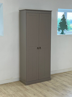 Шкаф Индра для одежды, серый