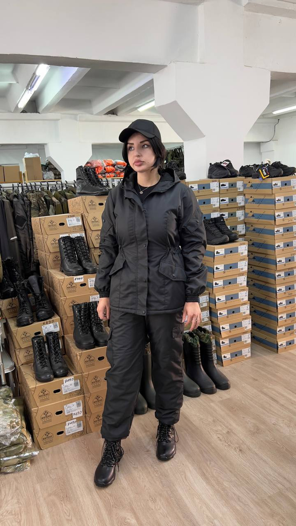 Женская горка Валькирия флис / осень-зима / мембрана чёрный