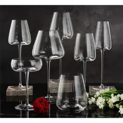 Бокал для вина 410 мл "Zie Optical" d 5,4 см h27 см оптические грани P.L. - BarWare [4]
