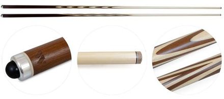 Кий для русского бильярда 1-pc "Классика" (термограб) 10 запилов