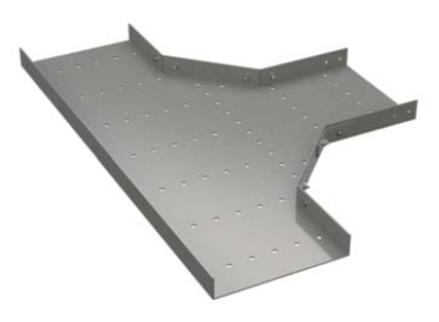 Ответвитель  Т-образный горизонтальный  400х80, стеклопластик