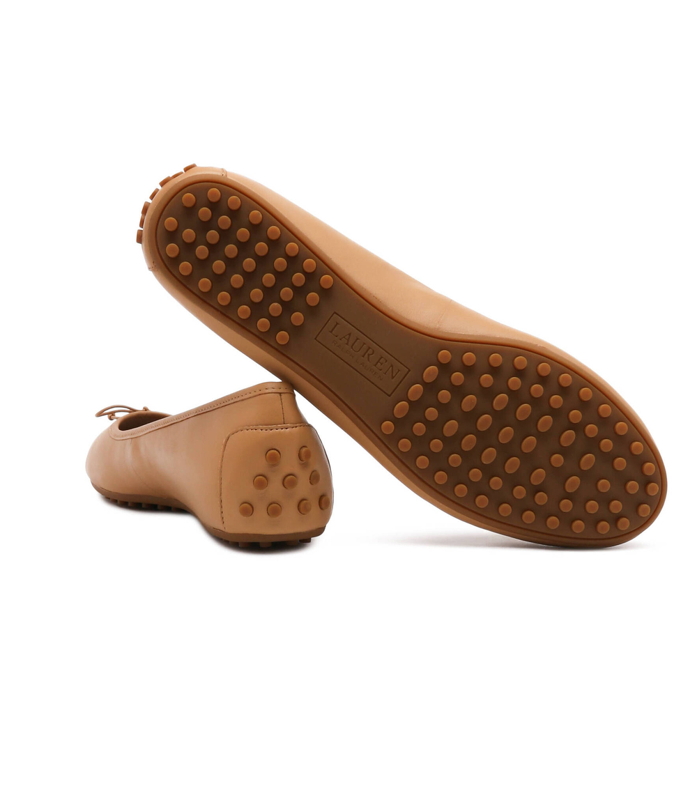Кожаные балетки LAUREN RALPH LAUREN - коричневый(802927941)