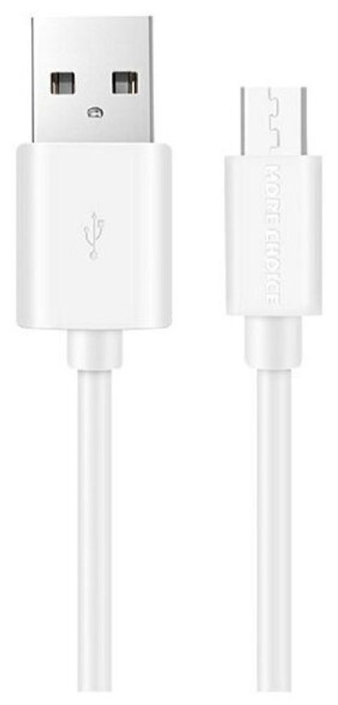 More choice USB 2.1A для micro USB Light 1м белый K13m Дата-кабель