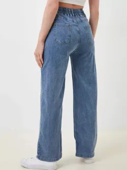 Джинсы палаццо широкие