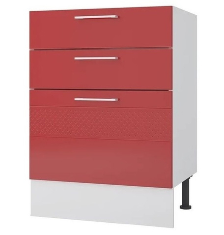 Люкс (Горизонт) Тумба 600мм 3 ящика