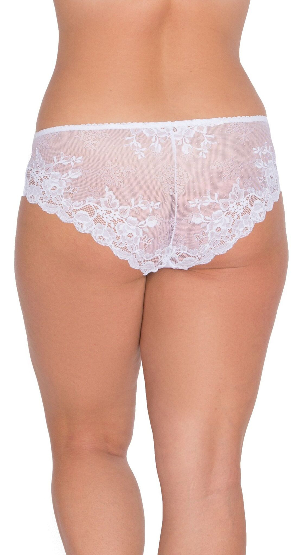 Женские трусики-слипы с треугольным вырезом (Размер: 6X) (Цвет: белый)