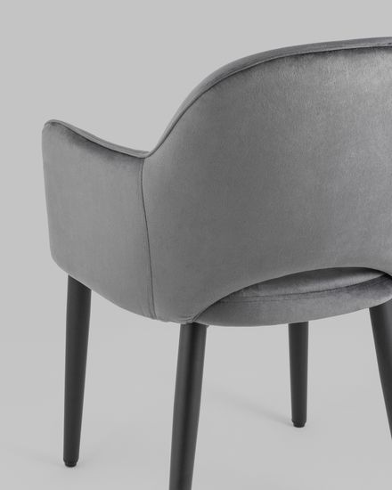 Стул Венера NEW, велюр серый NP