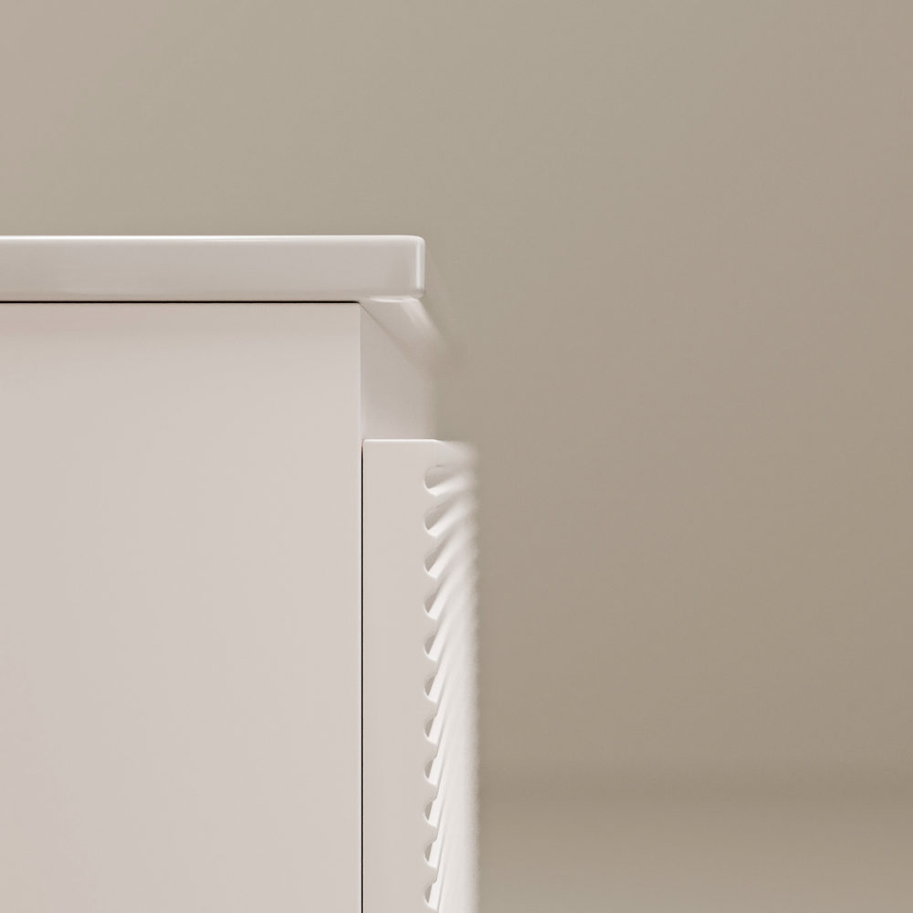 Тумба подвесная под раковину Sancos Folk, Bianco 1195х445х500