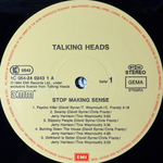 Talking Heads ‎– Stop Making Sense (Европа 1984г.)Т
