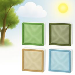 Окрашенные в массе матовые