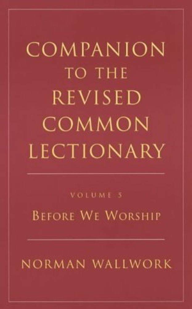 Companion to the Revised Common Lectionary