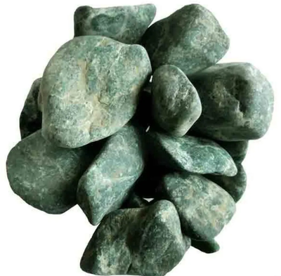 Камни для бани, Серпентинит (10 кг, ведро, обвалованный)