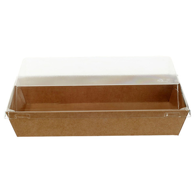 Контейнер бумажный Ant Box Kraft с крышкой 800 мл 11- 18 (110x180x68) 1/400