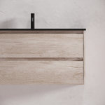 Тумба подвесная под раковину Sancos Libra, дуб галифакс натуральный 990х450х500 мм