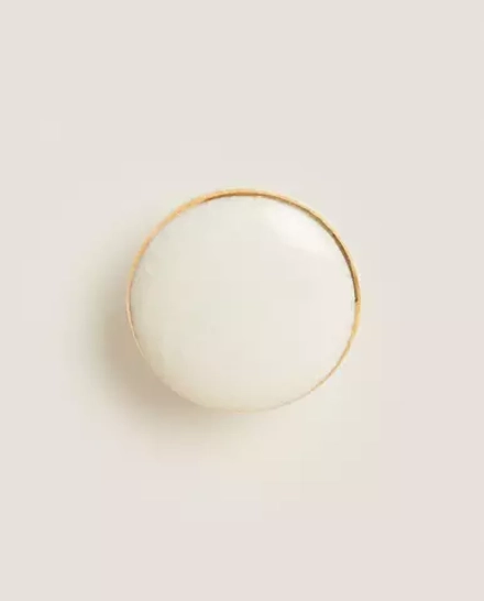 ZARA HOME ДВЕРНАЯ РУЧКА С ЗОЛОТОЙ КАЙМОЙ (НАБОР ИЗ 2 ШТ.)