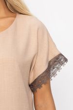 Платье Цветные кружева (бежевое) П13657-18М LT Collection