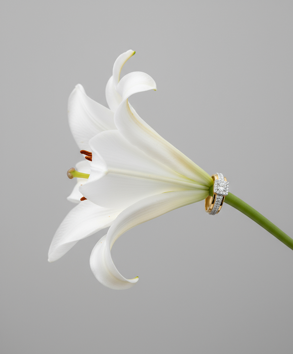 Кольцо из золота с фианитом, 019341