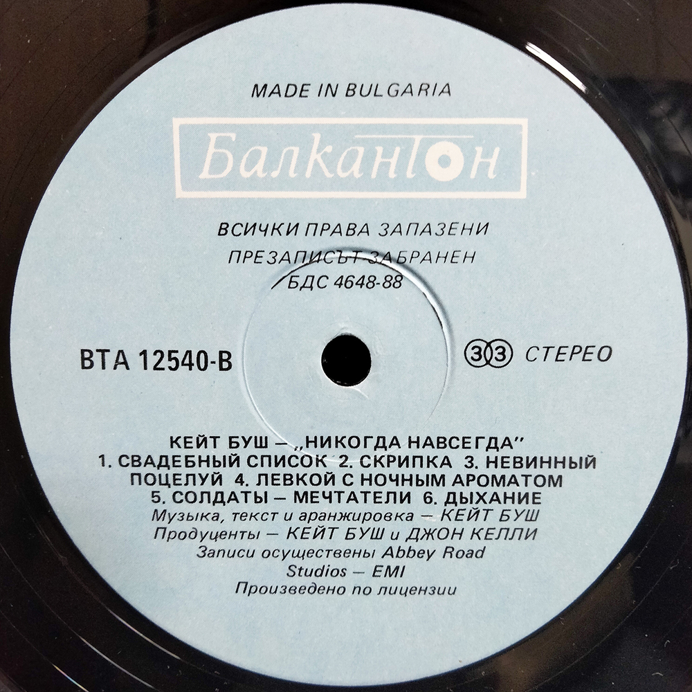 Kate Bush / Never For Ever (LP)